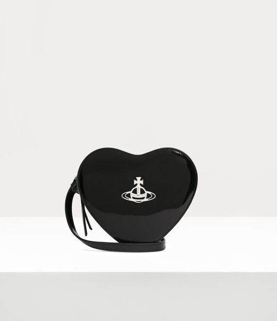 Vivienne Westwood Louise Heart Crossbody Bag in black